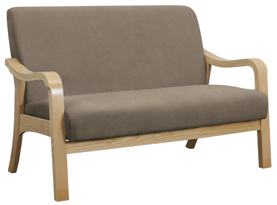 Beatrice 2, pohovka 2-místná, koženka tmavě béžová