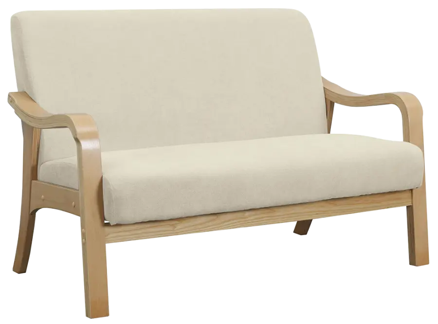 Beatrice 2, pohovka 2-místná, koženka krémová