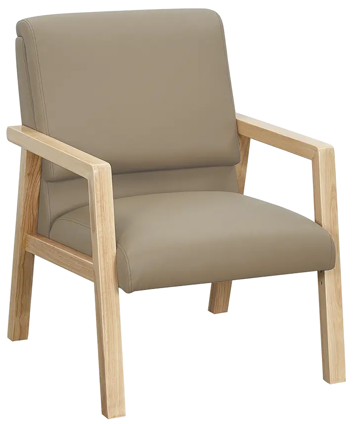 Juliette 1, pohovka 1-místná, koženka světle béžová