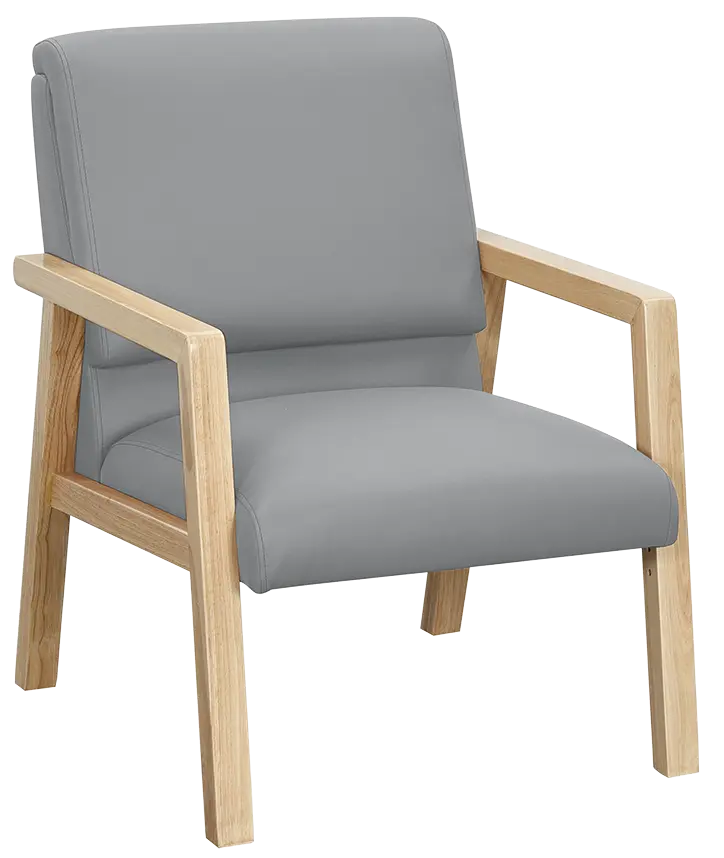 Juliette 1, pohovka 1-místná, koženka světle šedá