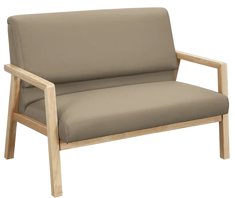 Juliette 2, pohovka 2-místná, koženka světle béžová