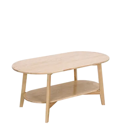 Cliff 02, stolek konferenční, oválný, 120x60x45 cm,
světlé dřevo