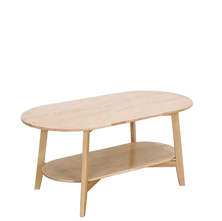 Cliff 02, stolek konferenční, oválný, 120x60x45 cm,
světlé dřevo