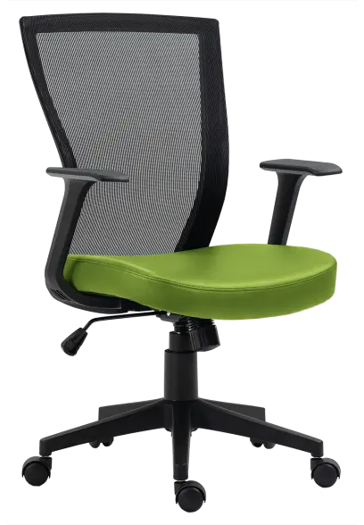 SUZANE, kancelářská židle, koženka P17 zelená