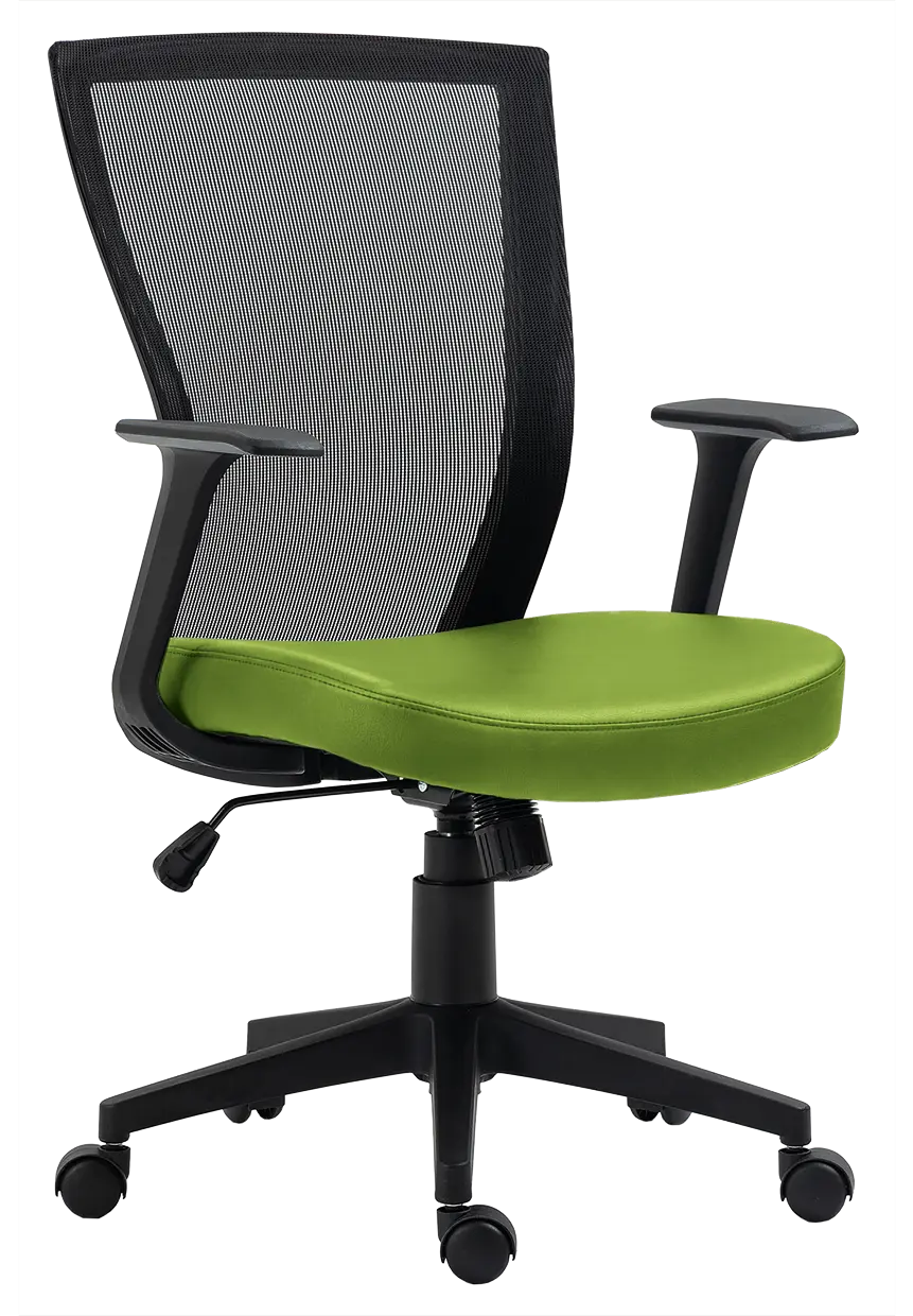 SUZANE, kancelářská židle, koženka P17 zelená