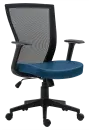 SUZANE, kancelářská židle, koženka P10 modrá