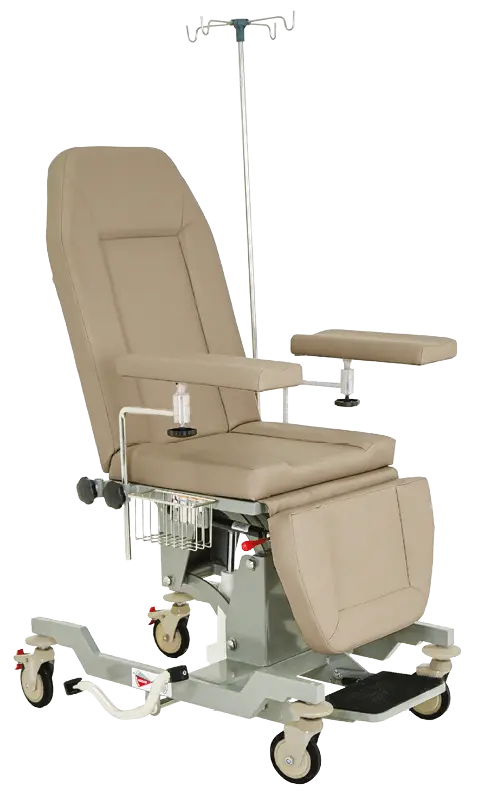 HEMO FLEX H2, zdravotnické křeslo mobilní, hydraulické, koženka béžová