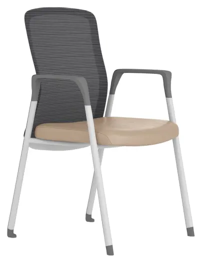 MARTA - W židle konferenční, koženka P20 latte