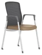 MARTA - W židle konferenční, koženka P26 béžová