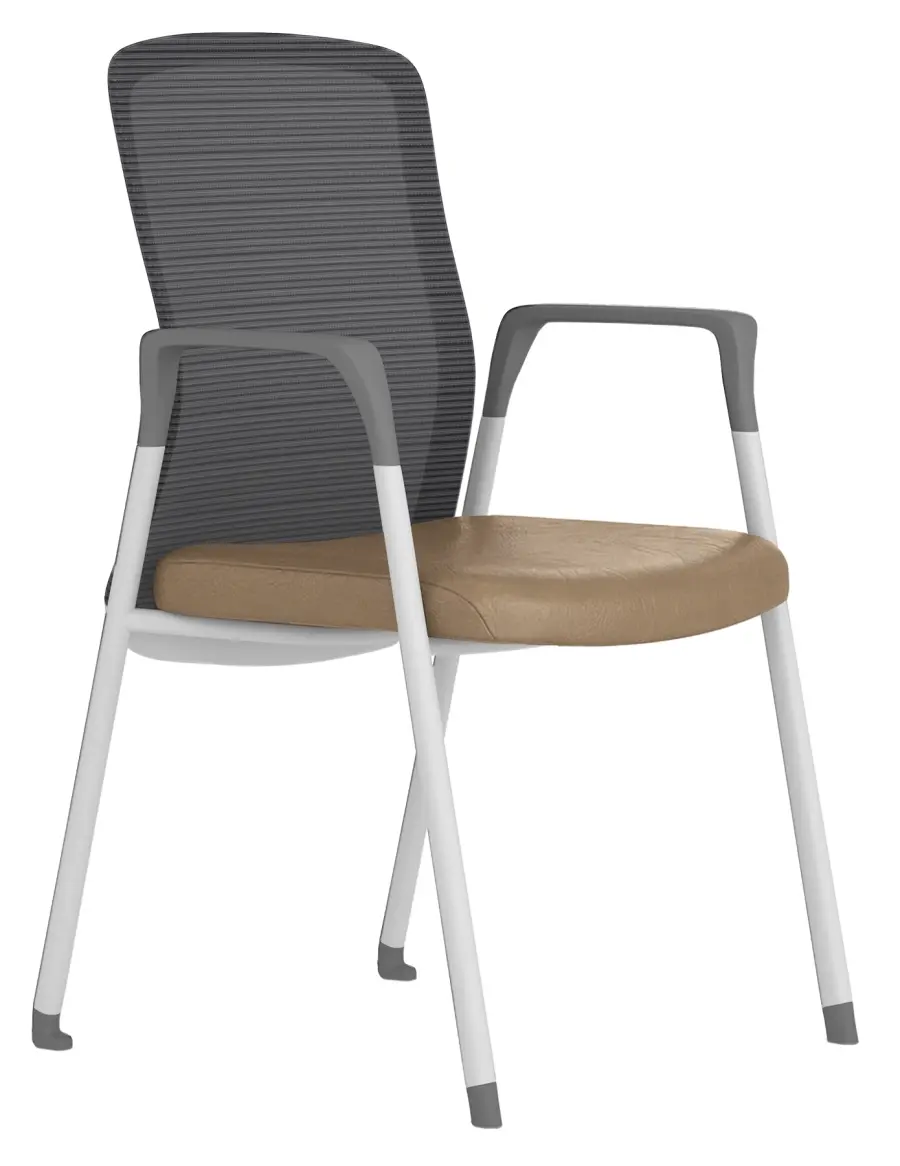 MARTA - W židle konferenční, koženka P26 béžová