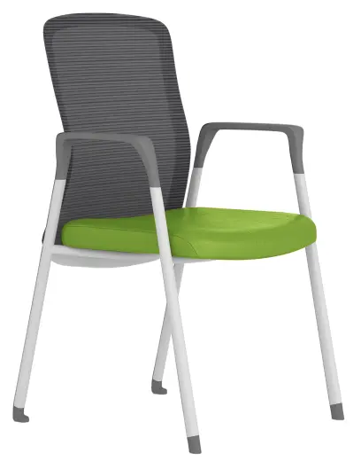 MARTA - W židle konferenční, koženka P17 zelená