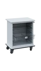 DEXTER 22 TRANSPARENT vozík boxový, otevřený, 880x750x520 mm, bílá