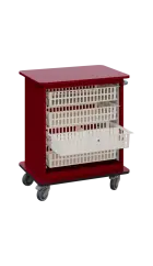 DEXTER 22 ABS vozík boxový, otevřený, 880x750x520 mm, burgundská