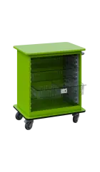 DEXTER 22 TRANSPARENT vozík boxový, otevřený, 880x750x520 mm, jarní zeleň