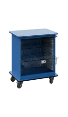 DEXTER 22 TRANSPARENT vozík boxový, otevřený, 880x750x520 mm, pastelově modrá