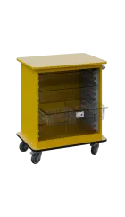 DEXTER 22 TRANSPARENT vozík boxový, otevřený, 880x750x520 mm, žlutá odio