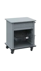 DEXTER 23 TRANSPARENT vozík boxový, roletový, nízký, 880x780x620 mm, šedá