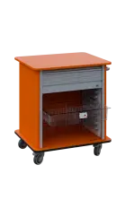 DEXTER 23 TRANSPARENT vozík boxový, roletový, nízký, 880x780x620 mm, mandarinka
