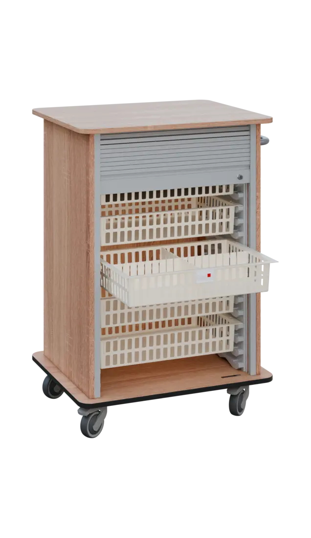 DEXTER 25 ABS vozík boxový, roletový, 1180x780x620 mm, dub bardolino