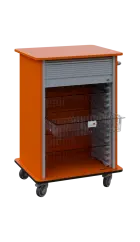 DEXTER 25 TRANSPARENT vozík boxový, roletový, 1180x780x620 mm, mandarinka