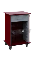DEXTER 25 TRANSPARENT vozík boxový, roletový, 1180x780x620 mm, burgundská