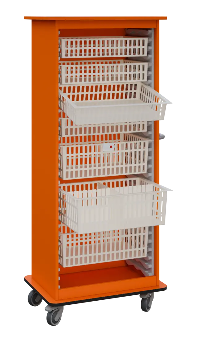 DEXTER 26 ABS vozík boxový, otevřený, 1780x750x520 mm, mandarinka