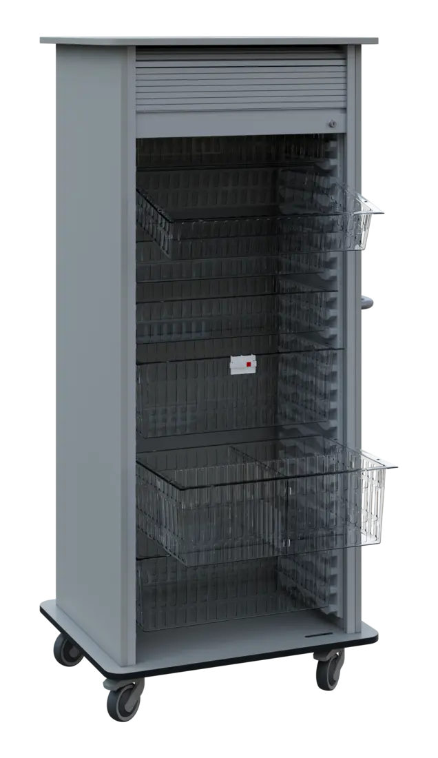DEXTER 27 TRANSPARENT vozík boxový, roletový, 1780x780x620 mm, šedá