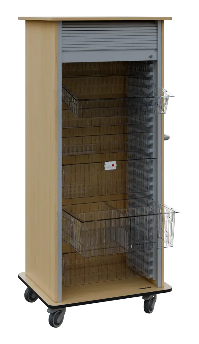 DEXTER 27 TRANSPARENT vozík boxový, roletový, 1780x780x620 mm, javor horský