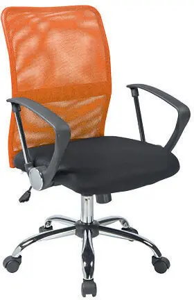 TONY židle kancelářská, opěrák MESH oranžová