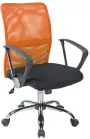 TONY židle kancelářská, opěrák MESH oranžová
