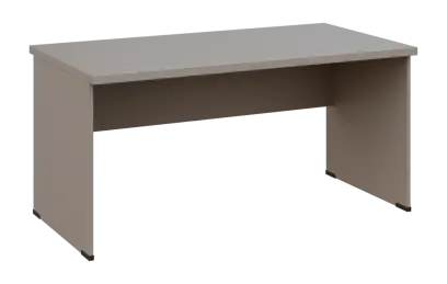 MHCPL 38 - 16 stůl kancelářský, dřevěná podnož, deska 36 mm, široký 1600 mm, taupe hnědá