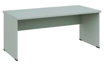 MHCPL 38 - 18 stůl kancelářský, dřevěná podnož, deska 36 mm, široký 1800 mm, šedozelinkavá