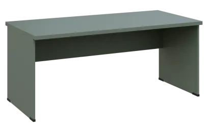 MHCPL 38 - 18 stůl kancelářský, dřevěná podnož, deska 36 mm, široký 1800 mm, agáve zelená