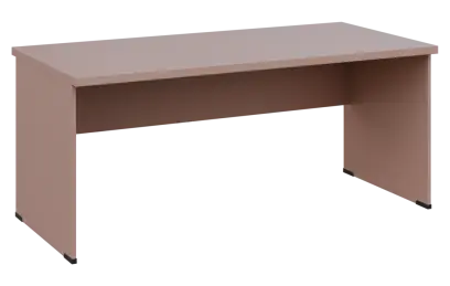 MHCPL 38 - 18 stůl kancelářský, dřevěná podnož, deska 36 mm, široký 1800 mm, pudrově růžová