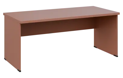 MHCPL 38 - 18 stůl kancelářský, dřevěná podnož, deska 36 mm, široký 1800 mm, pudrově hnědá