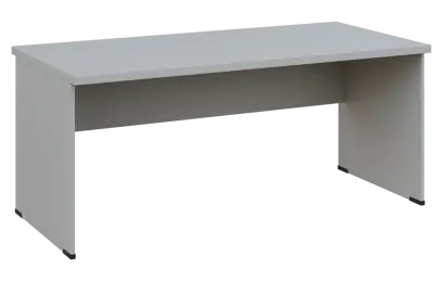 MHCPL 38 - 18 stůl kancelářský, dřevěná podnož, deska 36 mm, široký 1800 mm, světle šedá