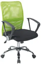 TONY židle kancelářská, opěrák MESH zelená