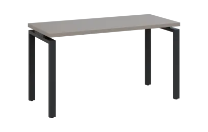 MHCPK 36 - 14 stůl kancelářský, kovová podnož černá, deska 36 mm, široký 1400 mm, taupe hnědá