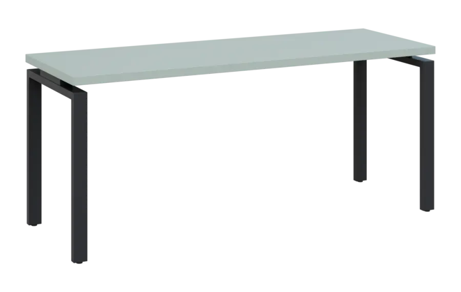 MHCPK 36 - 18 stůl kancelářský, kovová podnož černá, deska 36 mm, široký 1800 mm, šedozelinkavá