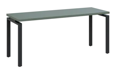 MHCPK 36 - 18 stůl kancelářský, kovová podnož černá, deska 36 mm, široký 1800 mm, agáve zelená