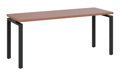 MHCPK 36 - 18 stůl kancelářský, kovová podnož černá, deska 36 mm, široký 1800 mm, pudrově hnědá
