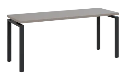 MHCPK 36 - 18 stůl kancelářský, kovová podnož černá, deska 36 mm, široký 1800 mm, taupe hnědá