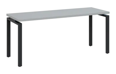 MHCPK 36 - 18 stůl kancelářský, kovová podnož černá, deska 36 mm, široký 1800 mm, světle šedá