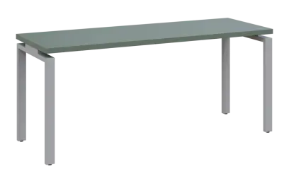 MHCPK 36 - 18 stůl kancelářský, kovová podnož stříbrná, deska 36 mm, široký 1800 mm, agáve zelená