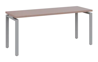 MHCPK 36 - 18 stůl kancelářský, kovová podnož stříbrná, deska 36 mm, široký 1800 mm, pudrově růžová