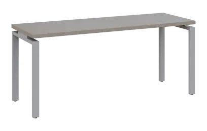 MHCPK 36 - 18 stůl kancelářský, kovová podnož stříbrná, deska 36 mm, široký 1800 mm, taupe hnědá