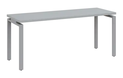 MHCPK 36 - 18 stůl kancelářský, kovová podnož stříbrná, deska 36 mm, široký 1800 mm, světle šedá