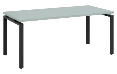 MHCPK 38 - 18 stůl kancelářský, kovová podnož černá, deska 36 mm, široký 1800 mm, šedozelinkavá