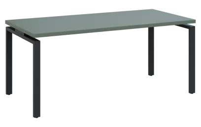 MHCPK 38 - 18 stůl kancelářský, kovová podnož černá, deska 36 mm, široký 1800 mm, agáve zelená