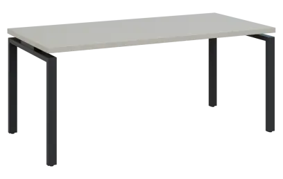 MHCPK 38 - 18 stůl kancelářský, kovová podnož černá, deska 36 mm, široký 1800 mm, teplá šedá